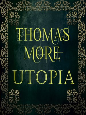 cover image of Thomas More--Utopia
